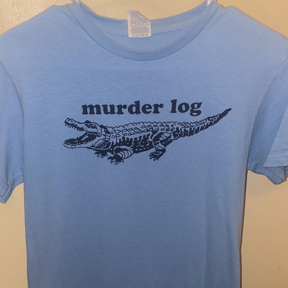 Funny murder log t shirt